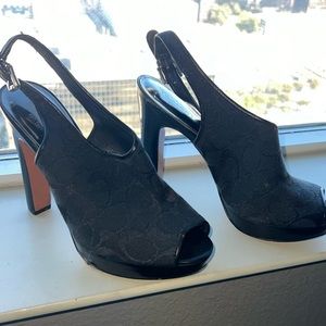 COACH platform heels